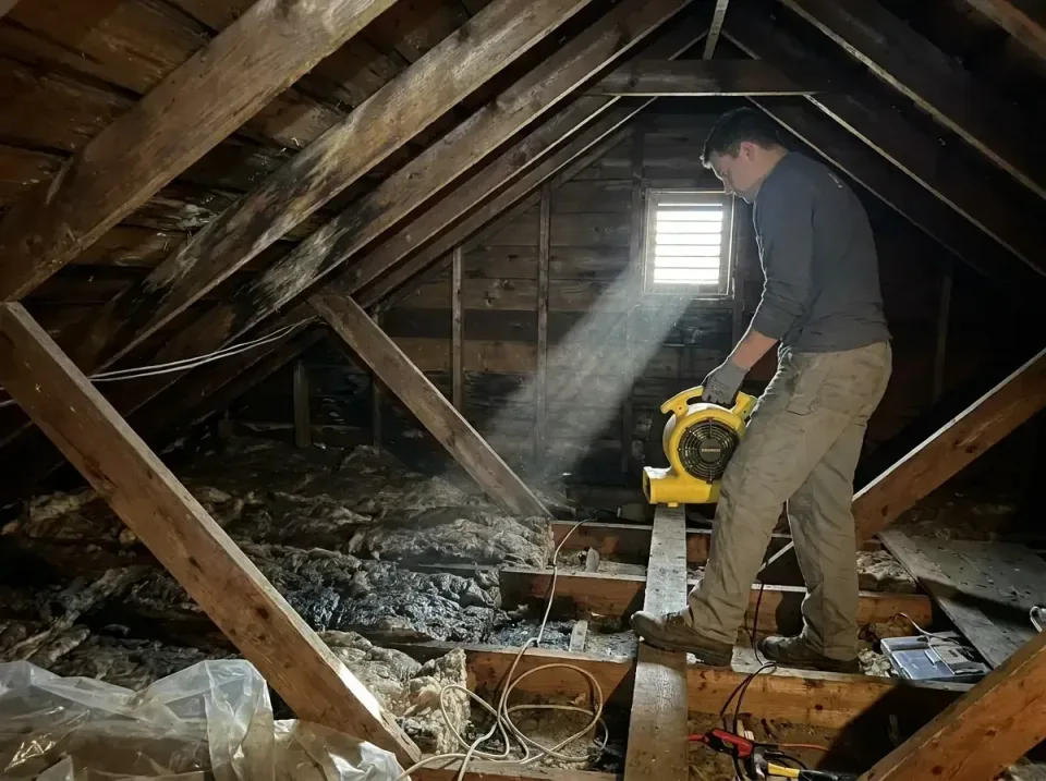 attic-water-damage-drying-proc-007 — frequently asked questions, Emergency Water Extraction & 24/7 Flood Response in Whiteri…